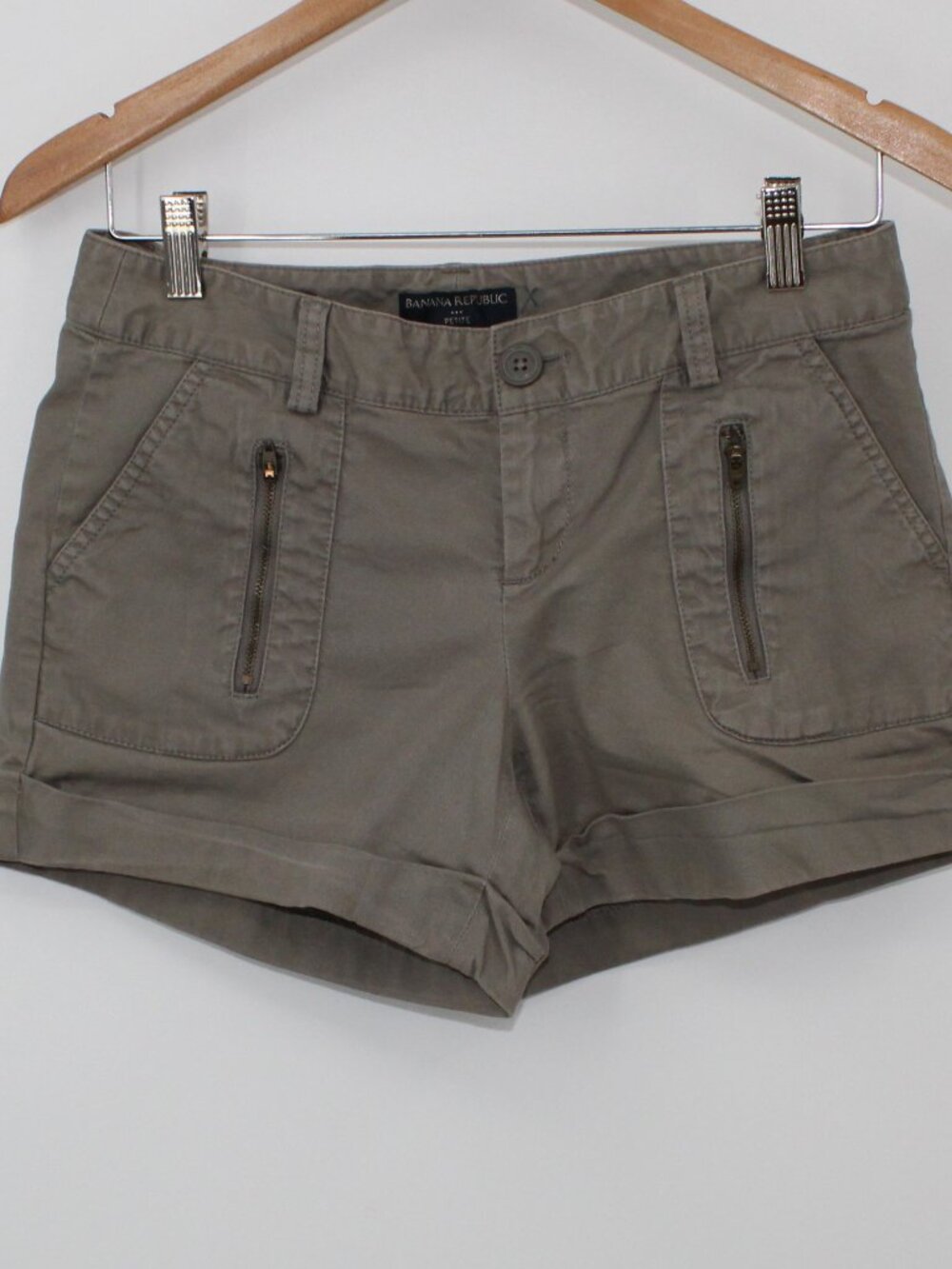 Banana Republic Womens Shorts Rolled Hem Size 6 Petite